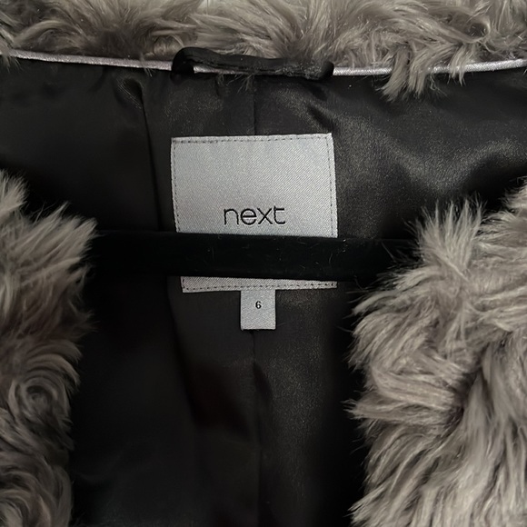 NEXT FAUX LEATHER AND FAUX FUR JACKET - Picture 8 of 9